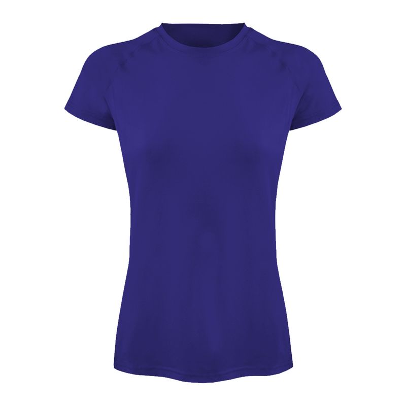 ANDESLAND OUTDOOR APPAREL - Polera Dry Fit Manga Corta Bangsi Essential Azulino Mujer