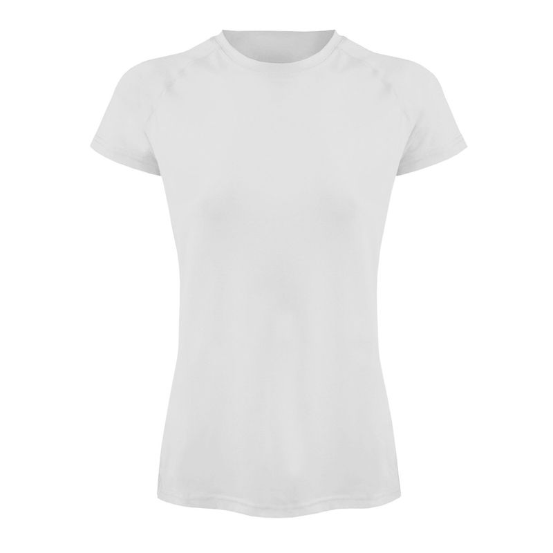 ANDESLAND OUTDOOR APPAREL - Polera Dry Fit Manga Corta Bangsi Essential Blanco Mujer