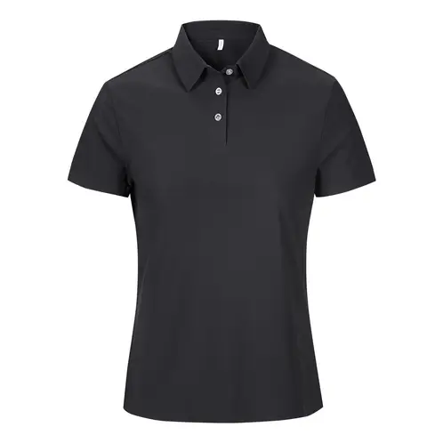ANDESLAND OUTDOOR APPAREL - Polera Ultra Dryfit Con Cuello Manga Corta Negro Mujer