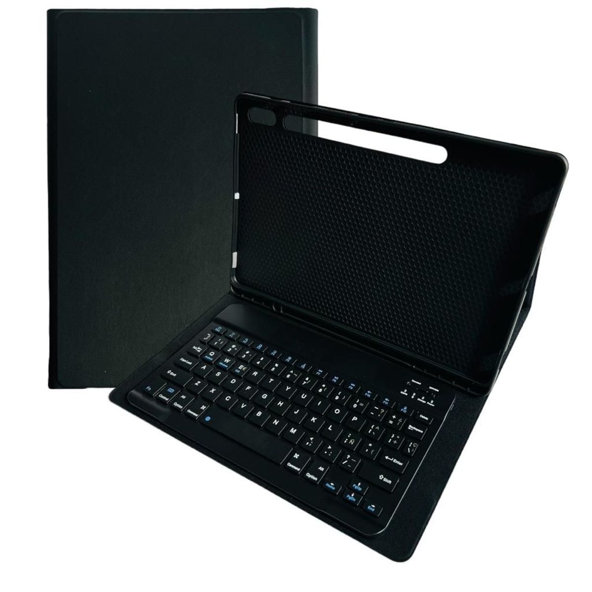 GENERICO - Funda + Teclado Negro Para Samsung S8 Plus 12.4 Con Ranura
