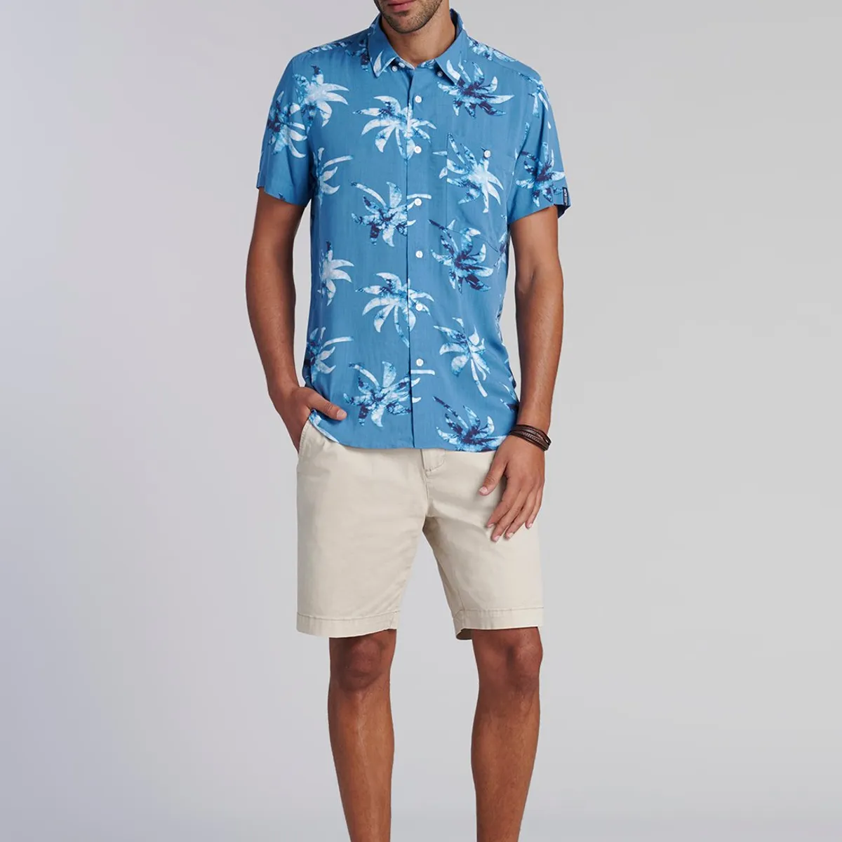 FEROUCH - Camisa Estampada Bristol Fj Azul Ferouch