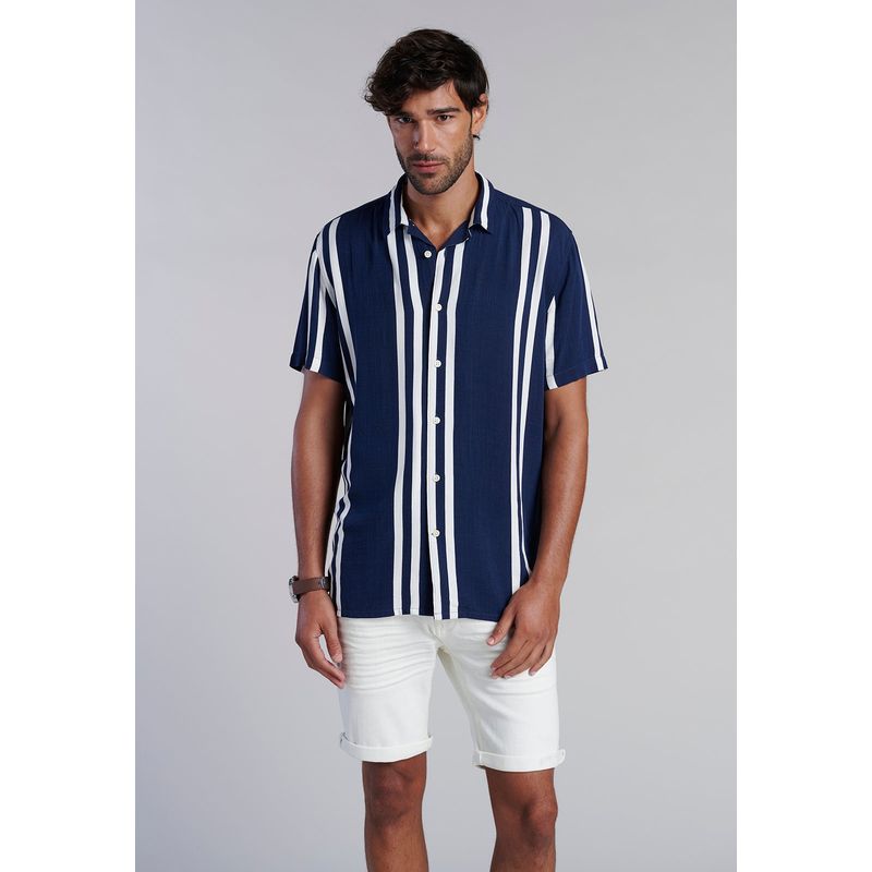 FEROUCH - Camisa Indiana F Azul Ferouch_.