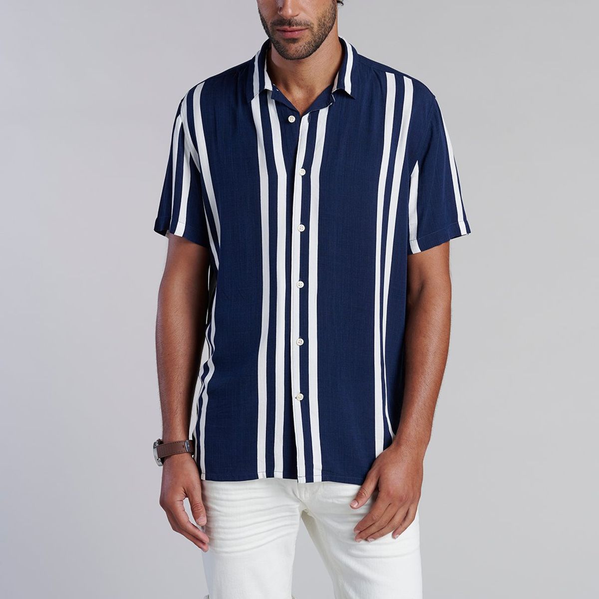 FEROUCH - Camisa Indiana F Azul Ferouch