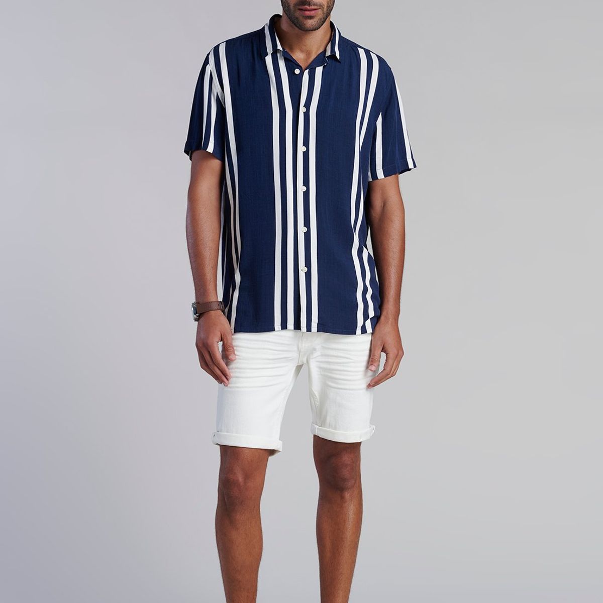 FEROUCH - Camisa Indiana F Azul Ferouch