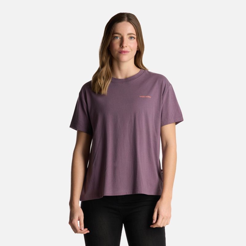 HAKA HONU - Polera Mujer Polo Morado Claro Haka Honu