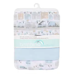 BAMBINO - Set 3 Pañales Tuto Celeste Transportes Niño