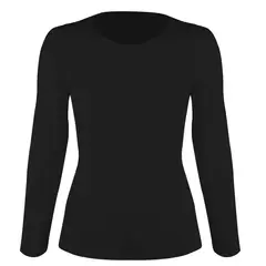 ANDESLAND OUTDOOR APPAREL - Polera Dry Fit Microperforado I Capa Sechurano Negro Mujer