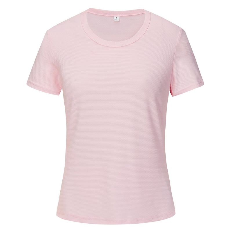 ANDESLAND OUTDOOR APPAREL - Polera Dry Fit Microperforado Manga Corta Sechurano Palo Rosa Mujer_.