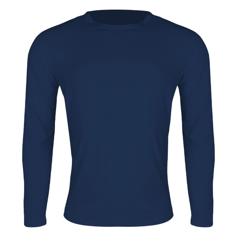 ANDESLAND OUTDOOR APPAREL - Polera Dry Fit Microperforado I Capa Sechurano Azul Hombre