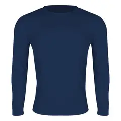 ANDESLAND OUTDOOR APPAREL - Polera Primera Capa Dryfit Microperforada Azul Oscuro Hombre