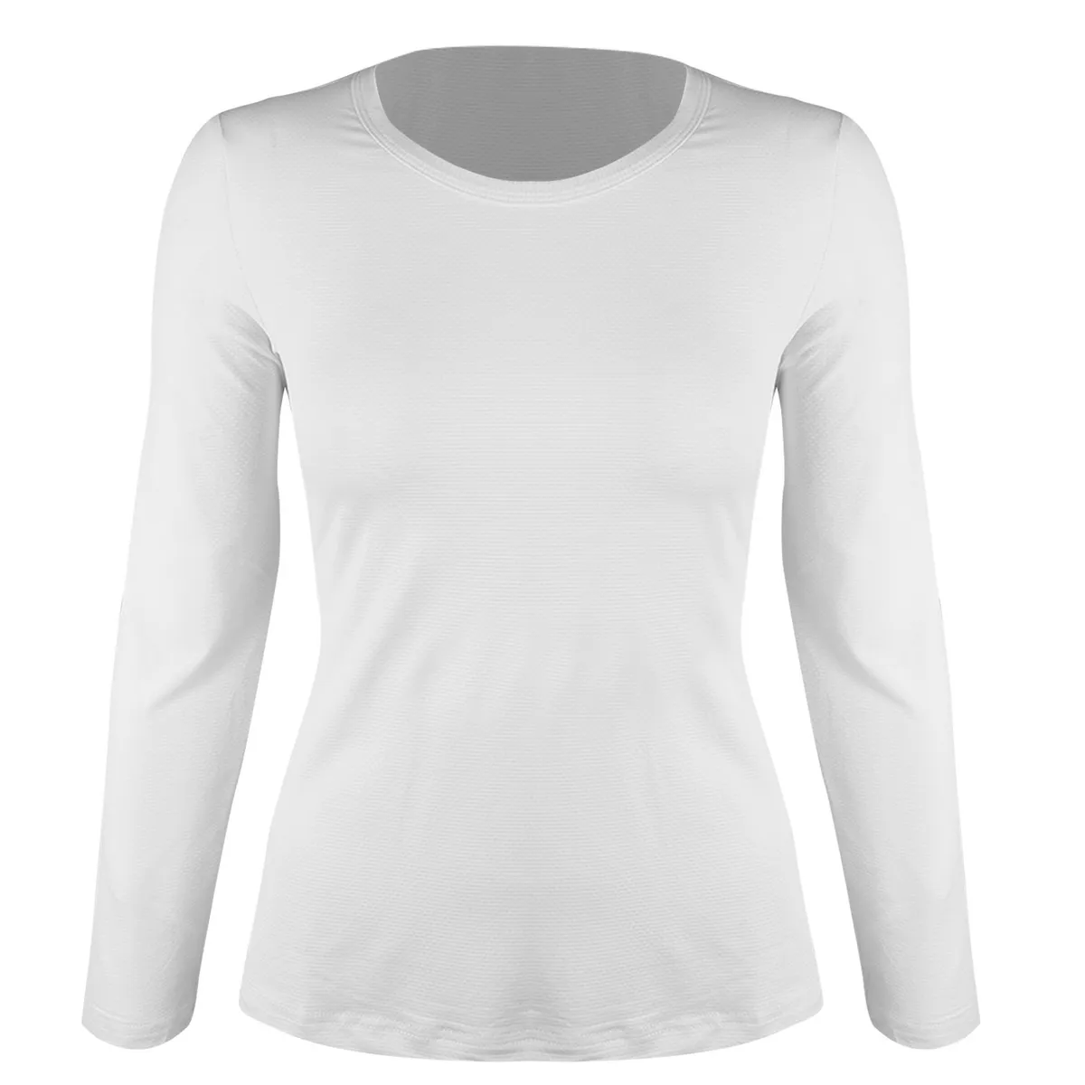 ANDESLAND OUTDOOR APPAREL - Polera Dry Fit Microperforado I Capa Sechurano Blanco Mujer