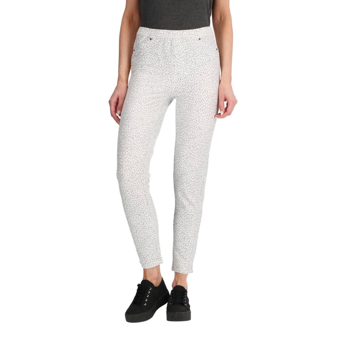 CAFFARENA - Legging Algodón Gris Caffarena