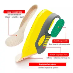 ONEDER - Plantillas Ortopédicas Premium Fascitis Plantar Talla 41-46