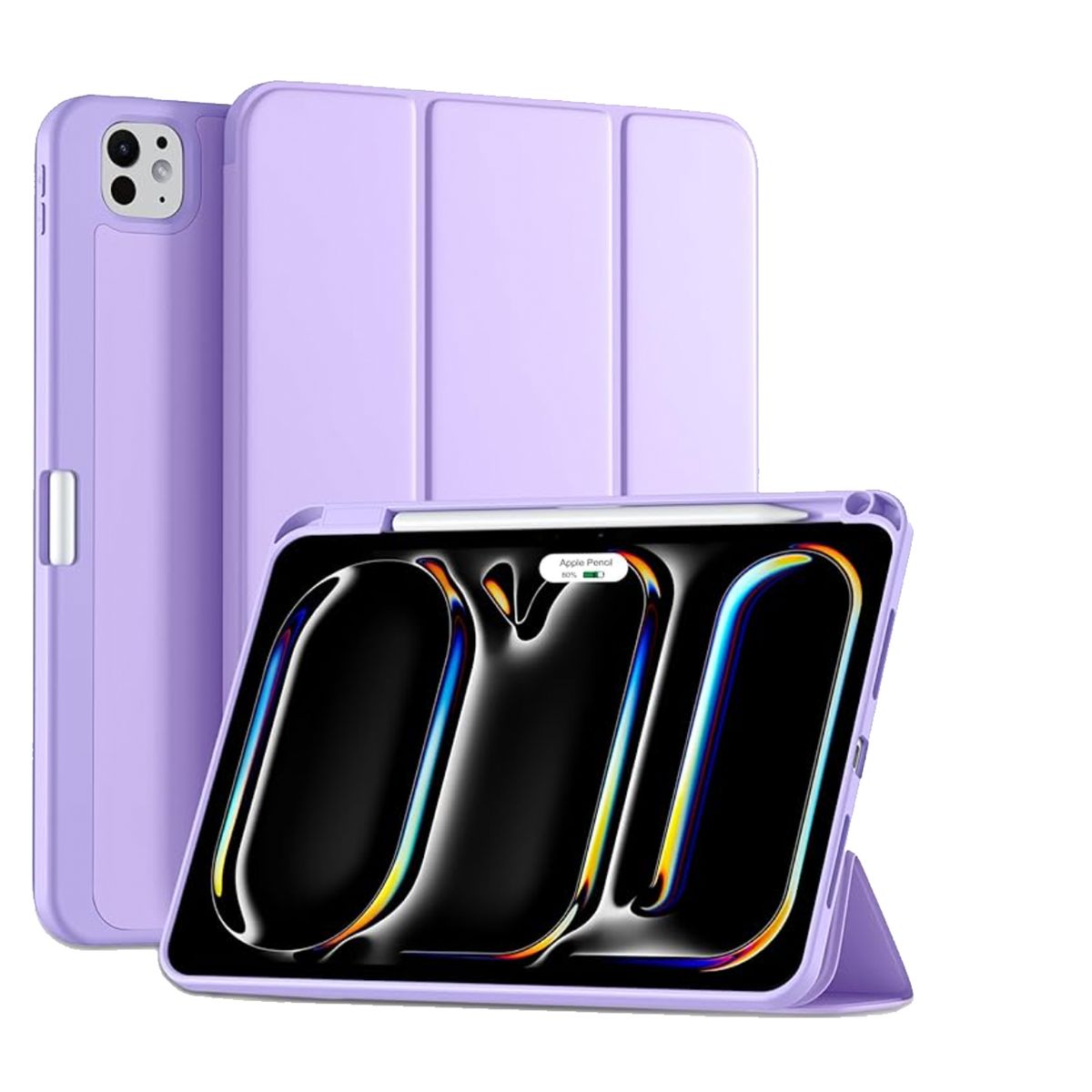 JOIGO - Funda Smart Cover Para iPad Pro 11 M4 2024 Con Ranura Lila