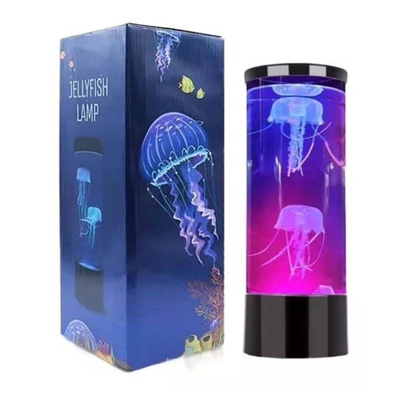 GENERICO - Lampara Medusa Grande Luz LED Decorativa 6 Colores 3D USB
