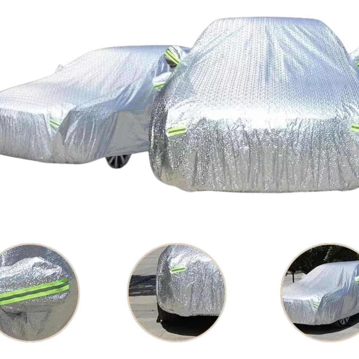 IMPORTCLICK - Funda Carpa Cubre Automóvil Impermeable UV Vinilo + Algodón IMPORTCLICK