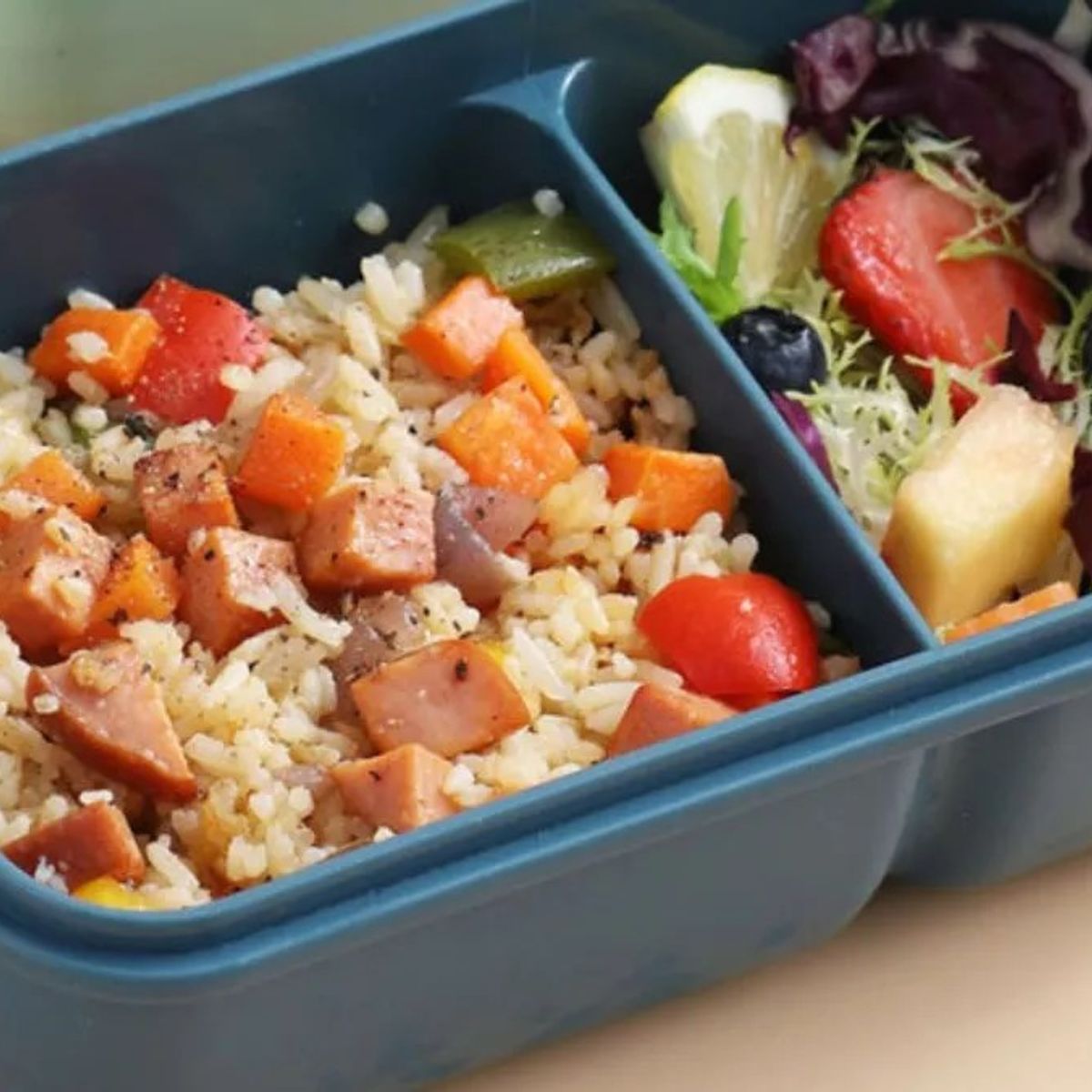 GENERICO - Lonchera C/Cuchara-Palitos Sushi 850 ML Color Verde