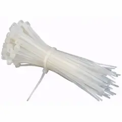 GENERICO - AMARRAS PLASTICAS BLANCAS 30CM PACK 100 UN