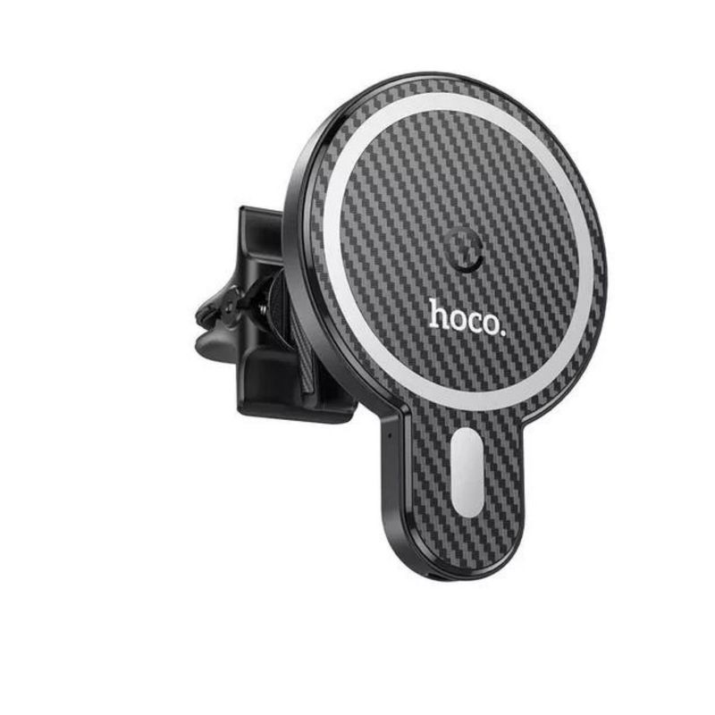 HOCO - Soporte Celular con carga Magnetica Negro