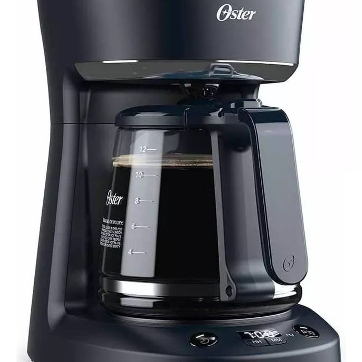 OSTER - Cafetera Oster® De 12 Tazas Negra Con Auto Apaga Color Negro