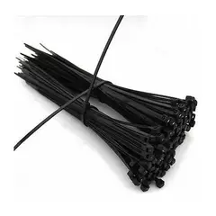 GENERICO - AMARRAS PLASTICAS NEGRA 20CM PACK 100 UN