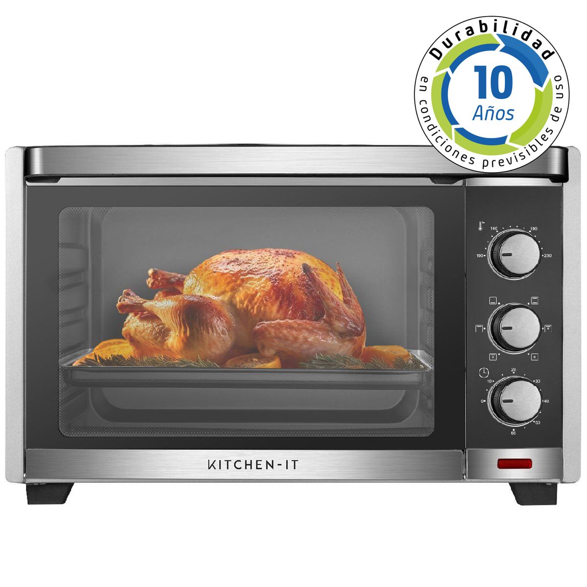 KITCHEN IT - Horno Eléctrico Kitchen-it Silver Series 45L