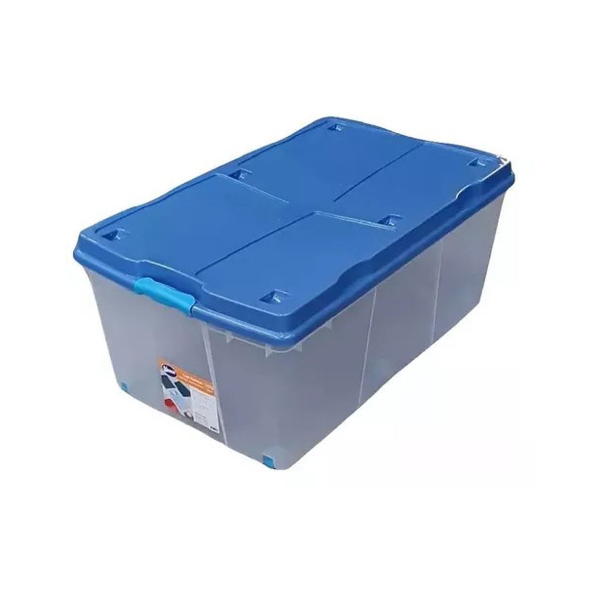 WENCO - Pack 2 Cajas Organizadoras 100lts Wenco C/ Ruedas 82x48x35cm
