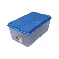 WENCO - Pack 2 Cajas Organizadoras 100lts C/ Ruedas 82x48x35cm