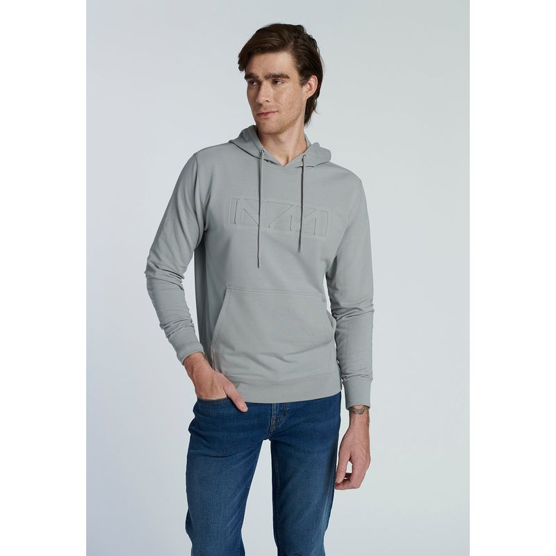 NEW MAN - Poleron Jerez Gris New Man.