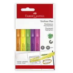 FABER-CASTELL - Destacador Textliner Plus x5 Colores Neón