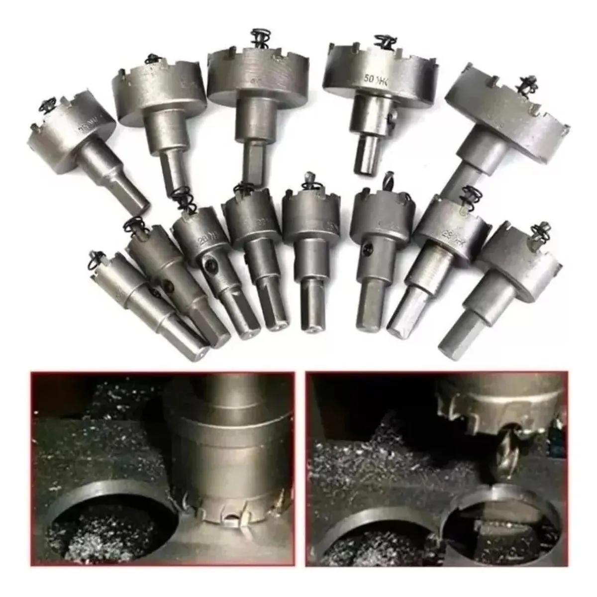 MUNDO MAGIA - 13 Brocas Copa Sierra Hss De Carburo Para 16-53mm
