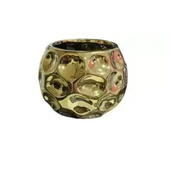 GENERICO - Florero Dorado Deco Hogar Ceramica Jarron