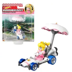 MATTEL - Hot Wheels MarioKart Princesa Peach Con Sombrilla