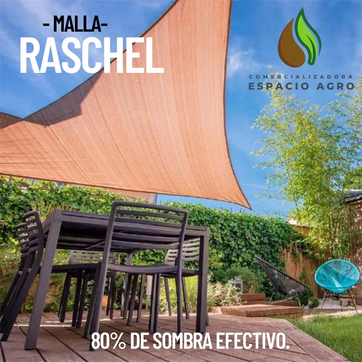 1880 - RASCHEL BEIGE 80% 10 MTS X 4,20 MTS