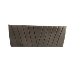 IMPORTCLICK - Respaldo Elegante 1 Plaza Capitone En V 105x60 CM Gris Claro Felpa