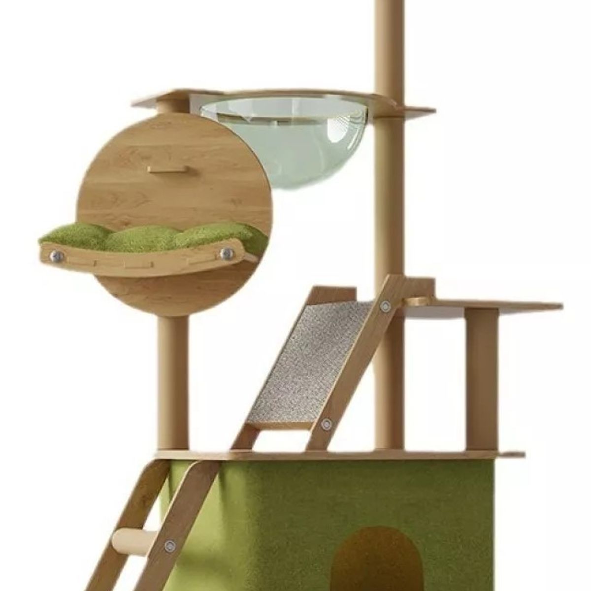 MUNDO MAGIA - Torre Rascador Casa Torre Animales Para Gatos 140cm