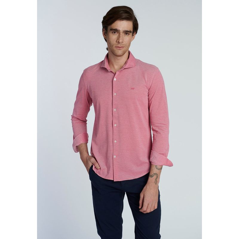 NEW MAN - Camisa Manchest Rojo New Man