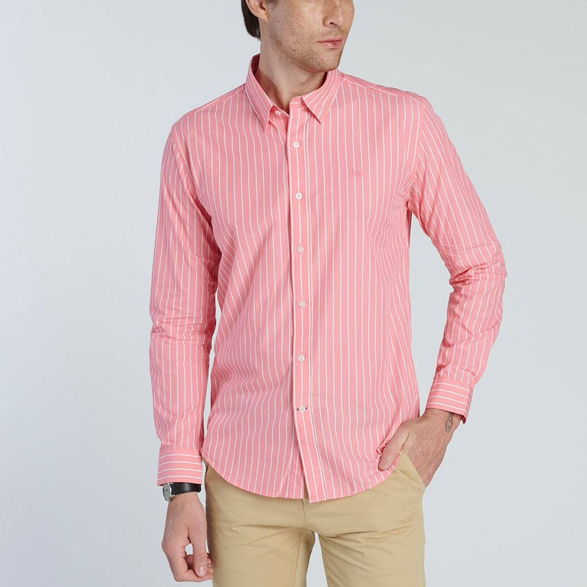 NEW MAN - Camisa Modena Rojo New Man