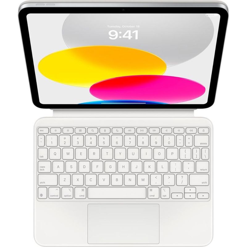 APPLE - iPad Magic Keyboard Folio 2022 - White - QWERTY - English US