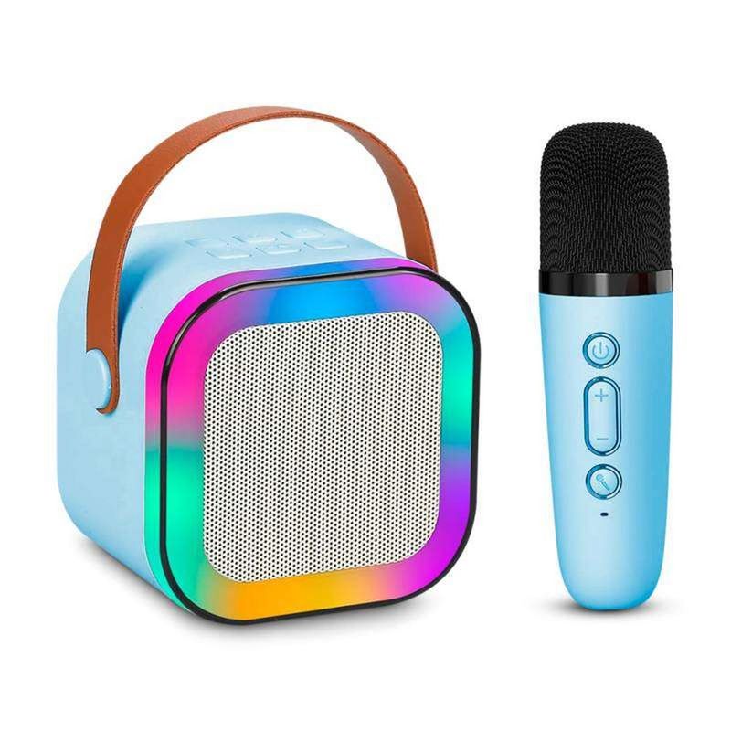 GEN - Mini Parlante Karaoke Inalambrico Microfono Luz Usb Aux Bt
