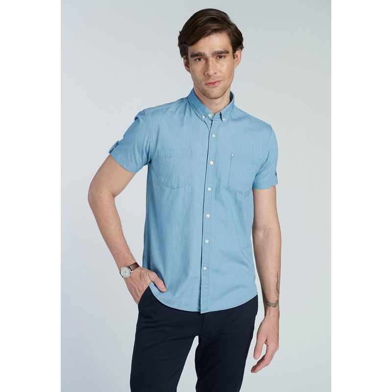 NEW MAN - Camisa Harlem Azul New Man