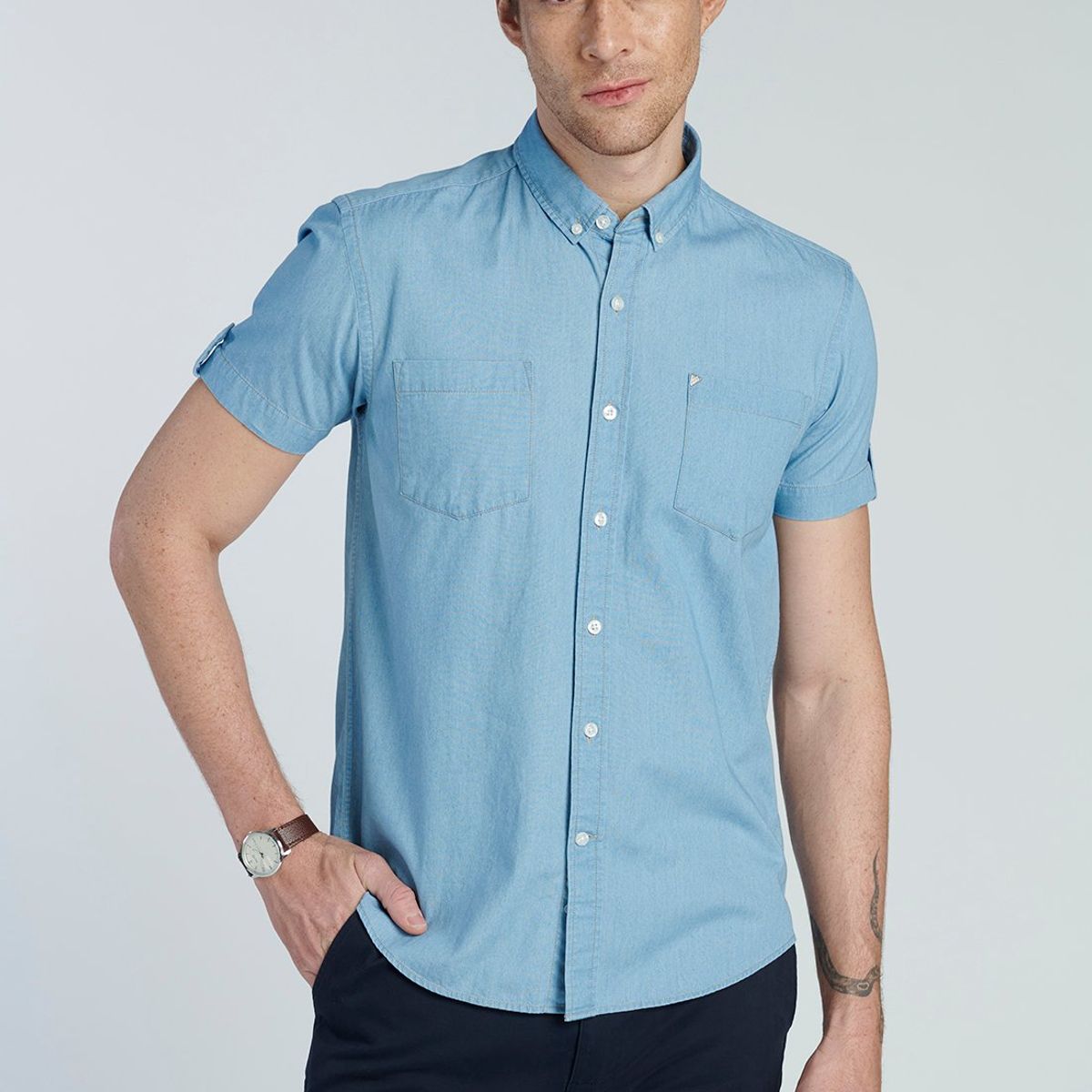 NEW MAN - Camisa Harlem Azul New Man