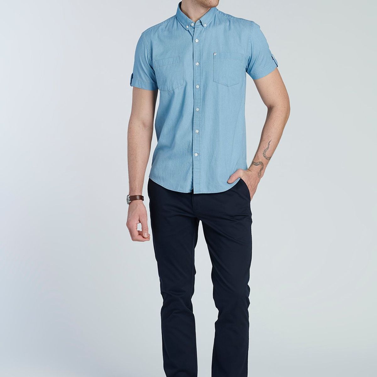 NEW MAN - Camisa Harlem Azul New Man