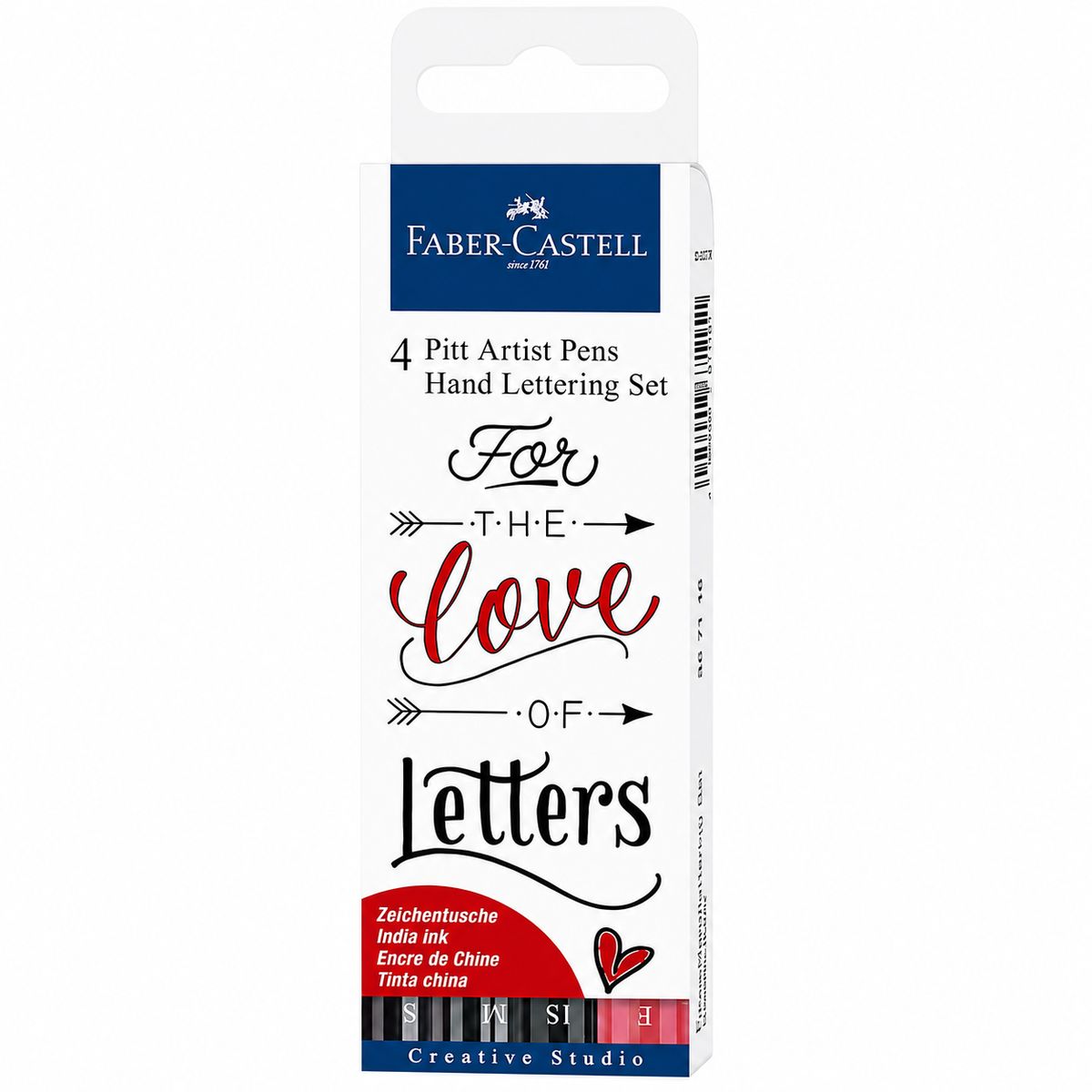 FABER-CASTELL - Marcador Lettering Tonos Rojos Faber-Castell x4 uds.