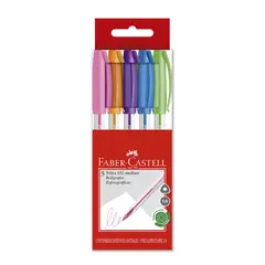 FABER-CASTELL - Bolígrafo Trilux 032 M x5 Colores