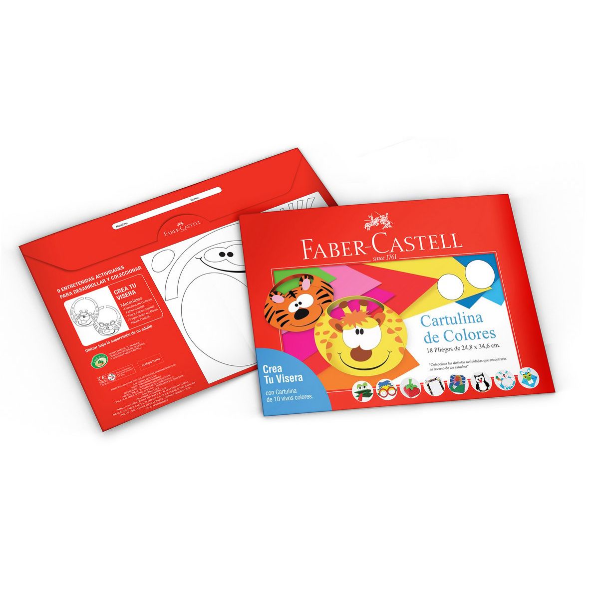 FABER-CASTELL - Cartulina Faber-Castell x18 Pliegos