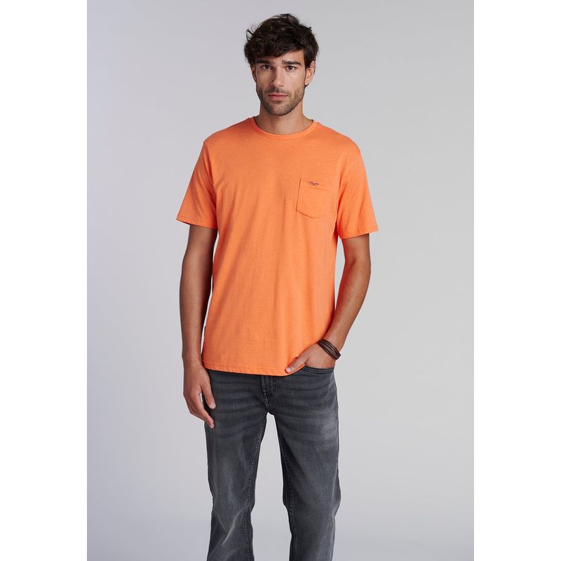 FEROUCH - Polera Bolsillo Houston Naranjo Ferouch