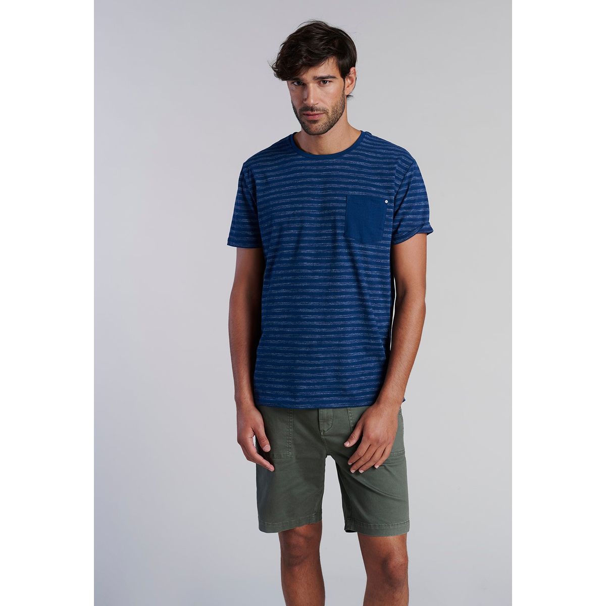 FEROUCH - Polera Bolsillo Idaho Azul Ferouch