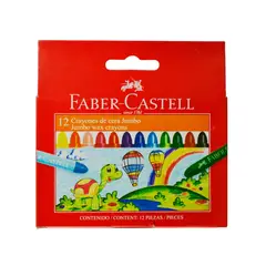 FABER-CASTELL - Crayones De Cera Jumbo x12 Colores