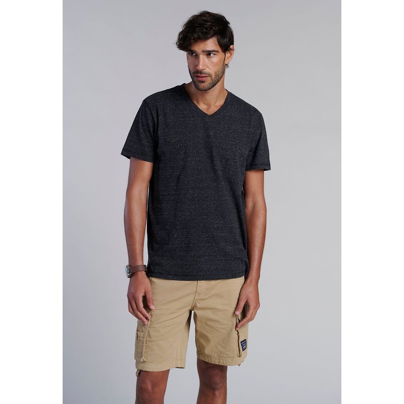 FEROUCH - Polera V Neck Alaska Negro Ferouch